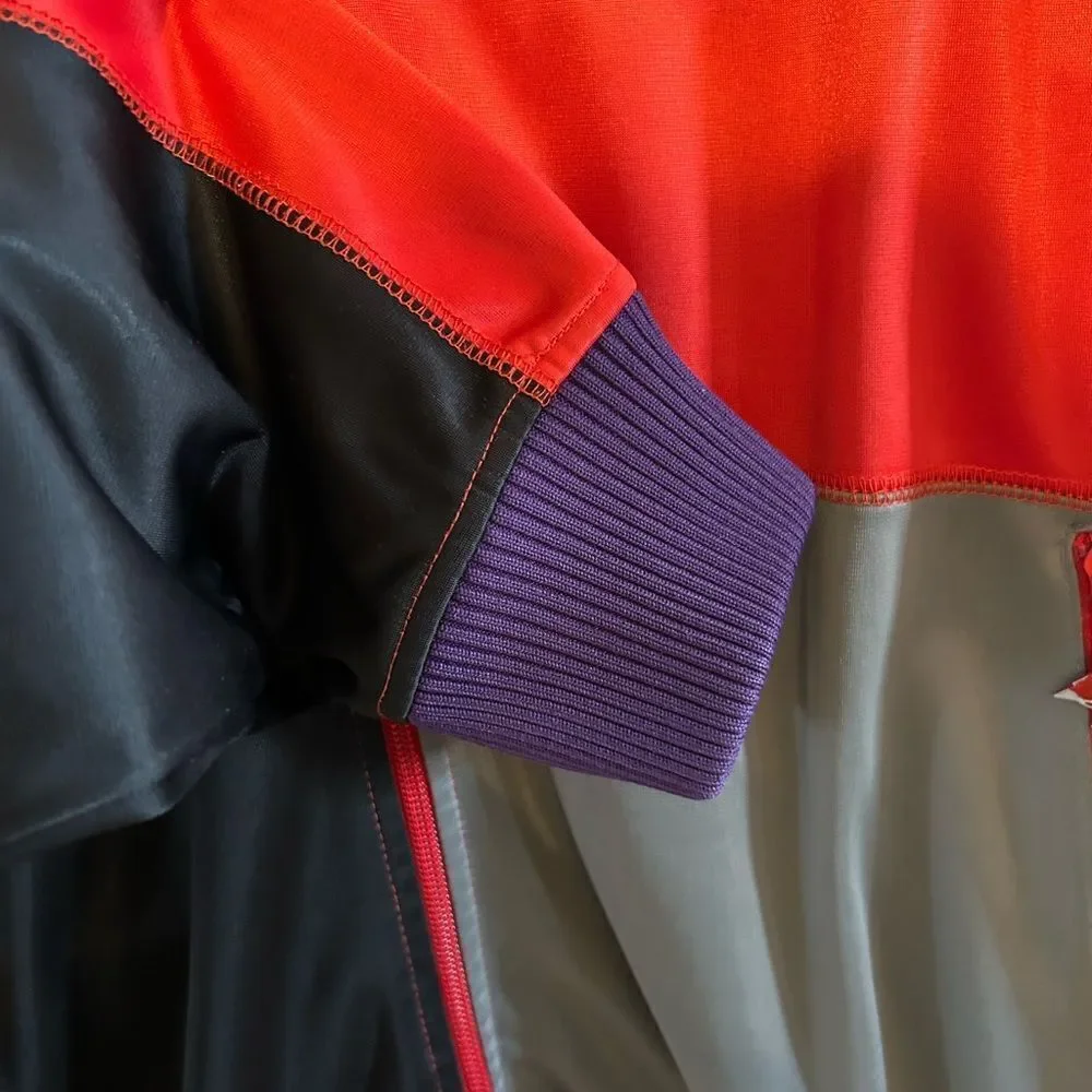 LRG Men’s XL Colorblock Zip Jacket G-Tek Knowledge Streetwear Red Black Gray